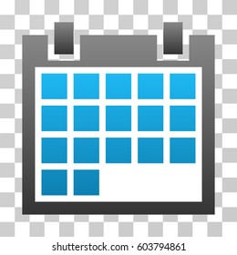 Calendar icon. Vector illustration style is flat iconic symbol with gradients, transparent background. Designed for web and software interfaces.
