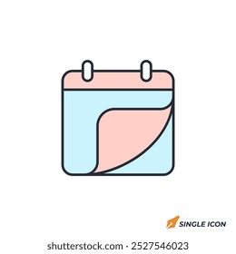 Calendar icon vector illustration. Calendar symbol isolated on white background
