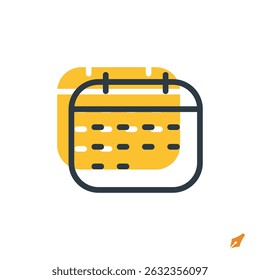 calendar icon vector illustration. calendar symbol isolated on white background