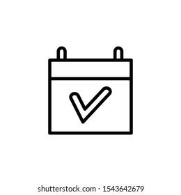 Calendar Icon vector illustration template