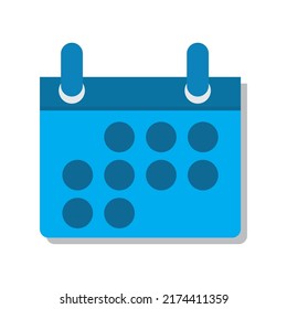 calendar icon vector illustration white background