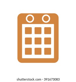 Calendar icon, vector illustration.Flat design style