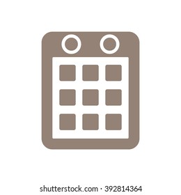 Calendar icon, vector illustration.Flat design style