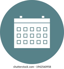 Calendar Icon vector image. Can be used for phone and tablet. Suitable for mobile apps, web apps and print media.