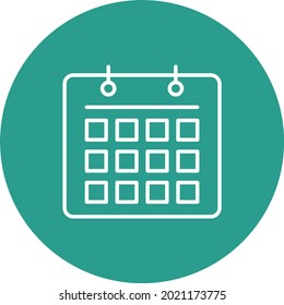 Calendar icon vector image. Can also be used for web apps, mobile apps and print media.