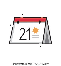 calendar icon vector image with white background