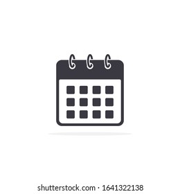 Calendar Icon, Vector isolated flat design illustration.