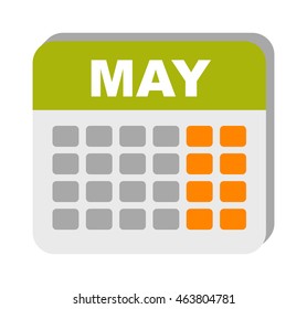 Calendar icon vector isolated, calendar icon graphic reminder element message symbol