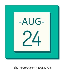 Calendar icon vector isolated, calendar icon graphic reminder element message symbol