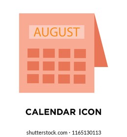 Calendar icon vector isolated on white background, Calendar transparent sign , insurance symbols