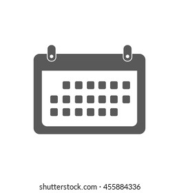 Calendar Icon vector isolated on white background.