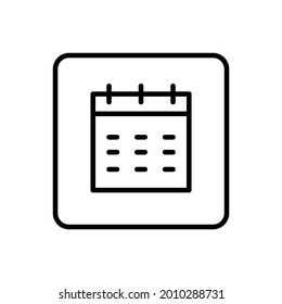 Kalendersymbol, Vektorlinienformat