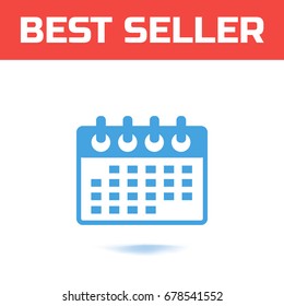 calendar icon vector, line style best vector icon.