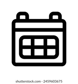 ícono de calendario. ícono de línea de Vector para tu Sitio web, móvil, presentación y diseño de logotipo.