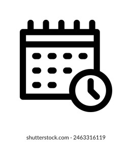 calendar icon. vector line icon for your website, mobile, presentation, and logo design.