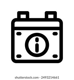 calendar icon. vector line icon for your website, mobile, presentation, and logo design.