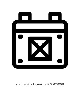 calendar icon. vector line icon for your website, mobile, presentation, and logo design.