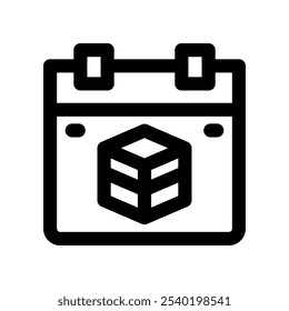 calendar icon. vector line icon for your website, mobile, presentation, and logo design.