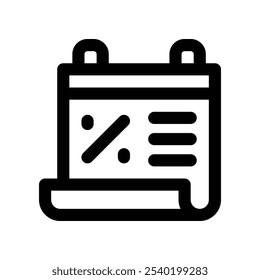 calendar icon. vector line icon for your website, mobile, presentation, and logo design.