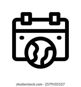 calendar icon. vector line icon for your website, mobile, presentation, and logo design.
