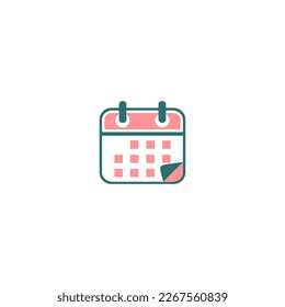 calendar icon vector logo design