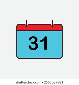Calendar icon vector logo design template