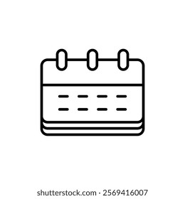 Calendar icon Vector logo outline