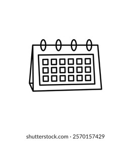 Calendar icon Vector logo set flat