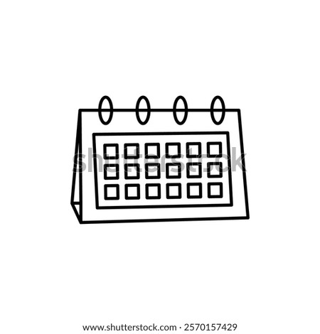 Calendar icon Vector logo set flat