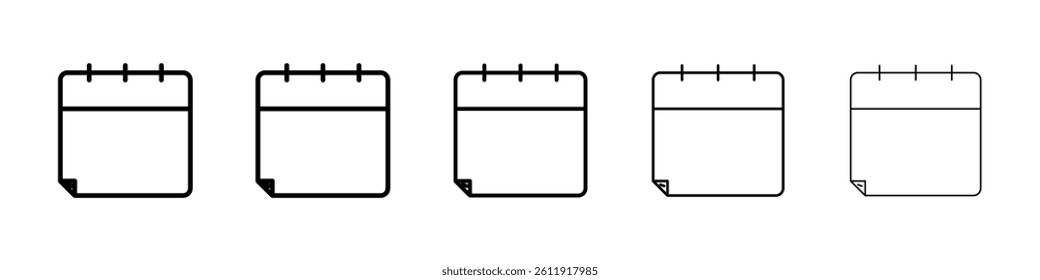Calendar icon Vector logo sign