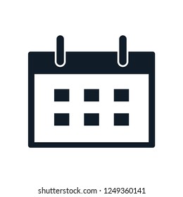 Calendar icon vector logo template