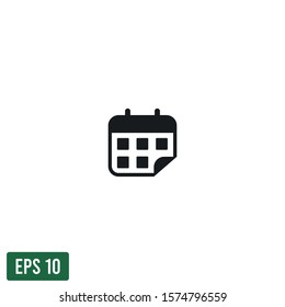 calendar icon vector logo template design element