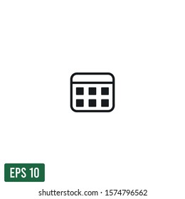 calendar icon vector logo template design element