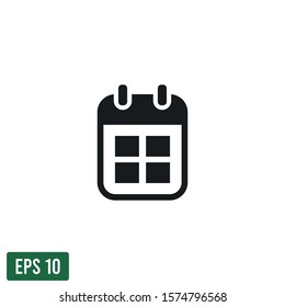 calendar icon vector logo template design element