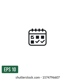 calendar icon vector logo template design element