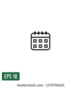 calendar icon vector logo template design element