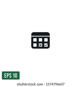 calendar icon vector logo template design element