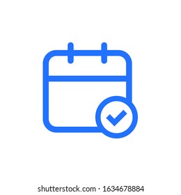 Calendar Icon Vector Logo Template. EPS 10.Full editable