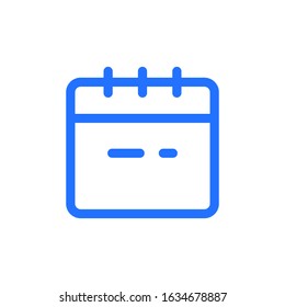 Calendar Icon Vector Logo Template. EPS 10.Full editable