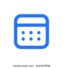 Calendar Icon Vector Logo Template. EPS 10.Full editable