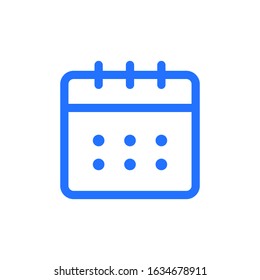 Calendar Icon Vector Logo Template. EPS 10.Full editable