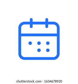 Calendar Icon Vector Logo Template. EPS 10.Full editable