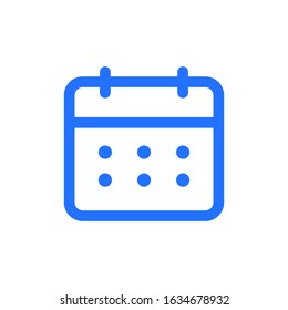 Calendar Icon Vector Logo Template. EPS 10.Full editable