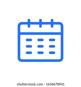 Calendar Icon Vector Logo Template. EPS 10.Full editable