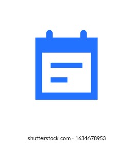 Calendar Icon Vector Logo Template. EPS 10.Full editable