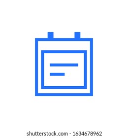 Calendar Icon Vector Logo Template. EPS 10.Full editable