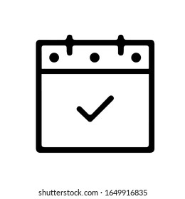 Ilustración de plantilla de logotipo del vector de iconos del calendario