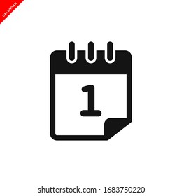 Logo-Vorlage für Vektorillustration des Kalendersymbol in trendigem Design