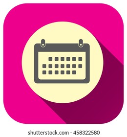 Calendar icon vector logo for your design, symbol, application, website, UI
