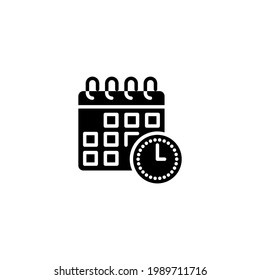 Calendar icon in vector. Logotype